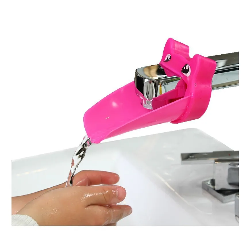 Бесплатная доставка 2 шт цветной детский кран для раковины младенцев с помощью