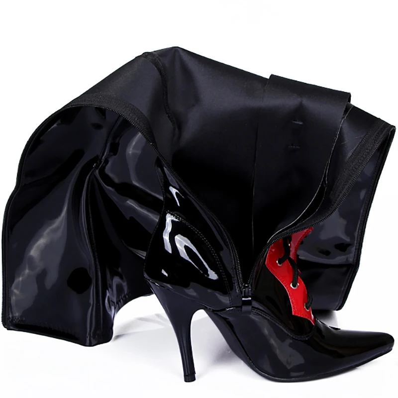 Prova perfetto High Heels Boots Women Night Club Glossy Leather Sexy Fashion Over the Knee Fenty Beauty Gothic Ladies | Обувь