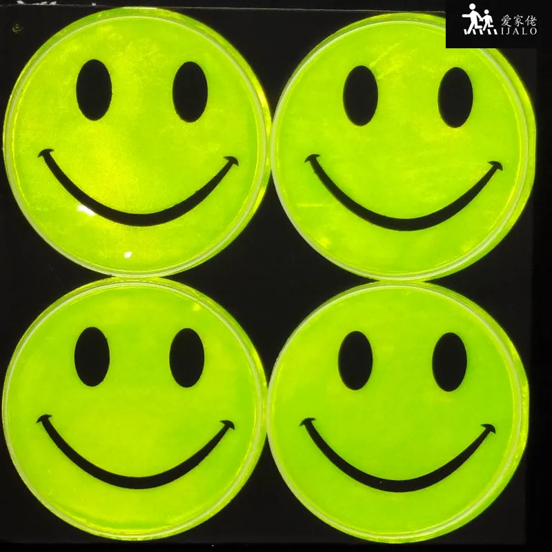 1 лист 6 5 см Smile Face наружная дорожная Светоотражающая защитная наклейка милый
