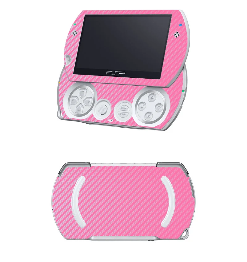 Виниловые наклейки из розового углеродного волокна для Sony PSP GO | Наклейки