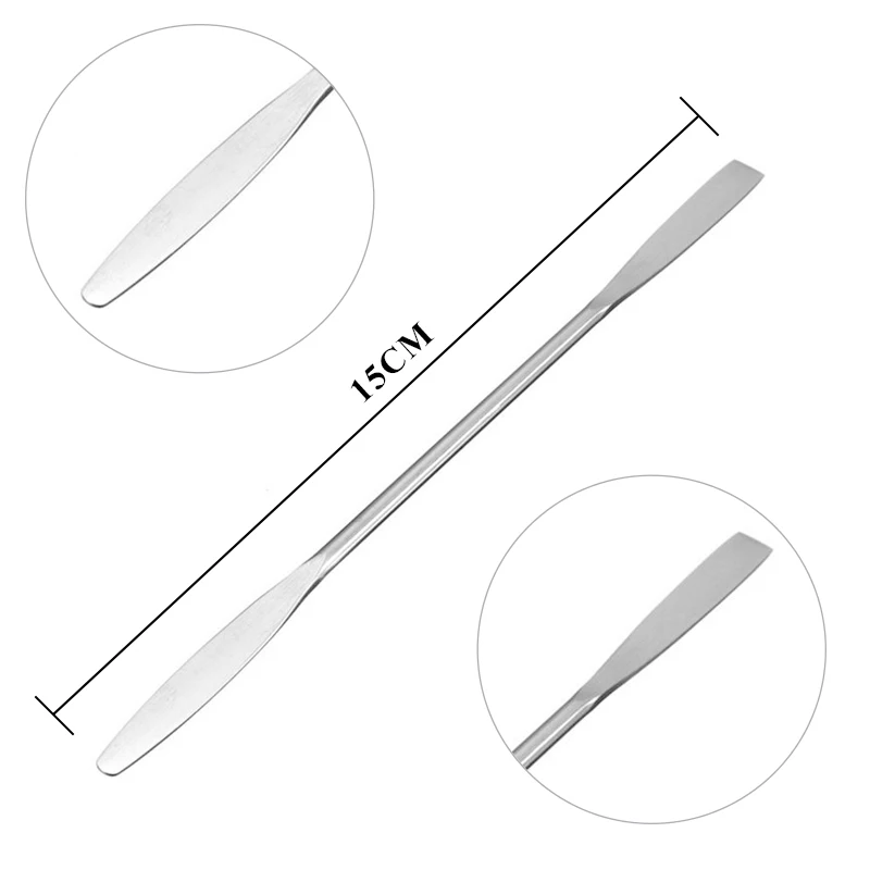Acrylic Transparent Nail Art Palette Pallet Tool Blending Pigment Stainless Steel Spatula Polish Storage Foundation | Красота и
