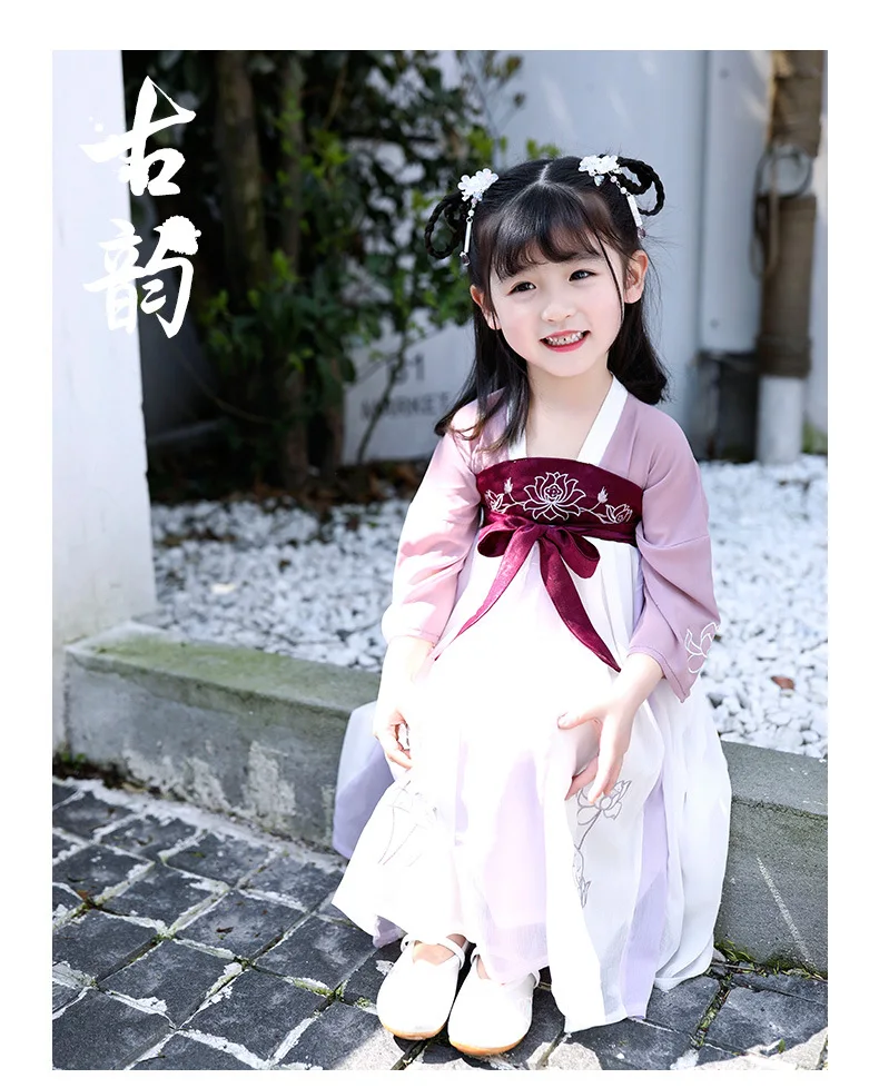 Новинка 2019 года летняя детская одежда в китайском стиле супер юбка Феи Cuhk летнее