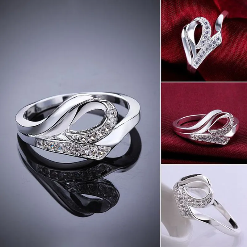 Посеребренная кольцо стерлингового серебра Jewelry Кольцо заводские цены моды