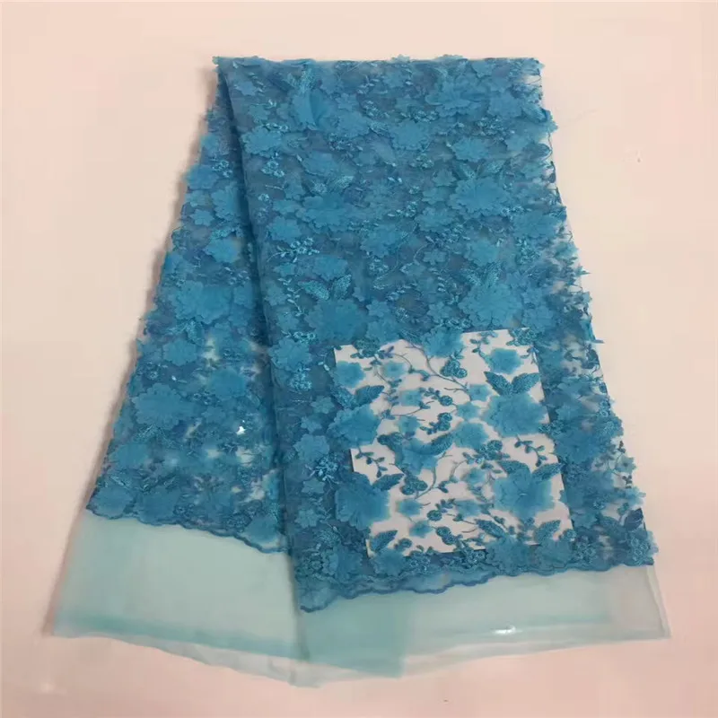 Free shipping 2017 most popular 3d lace fabric hot sale african nigerian tulle mesh for pary dresses RF416 | Дом и сад