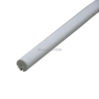 10 x 2m setslot round al6063 anodized led aluminum profile with semiclear and led channel profile for pendant lights