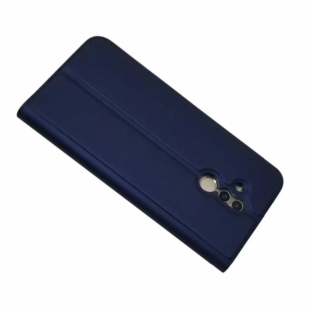 Кожаный чехол-бумажник для Huawei Mate 20 Lite с магнитной подставкой и отделением карт