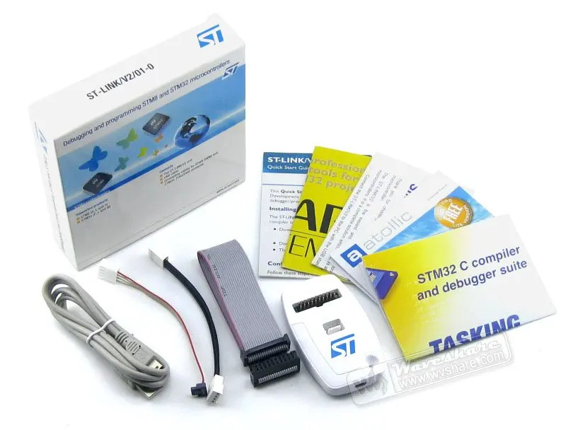 Оригинальный ST-Link V2 Stlink St Link STM8 STM32 MCU USB JTAG В-цепи Отладчик/программист/Эмулятор