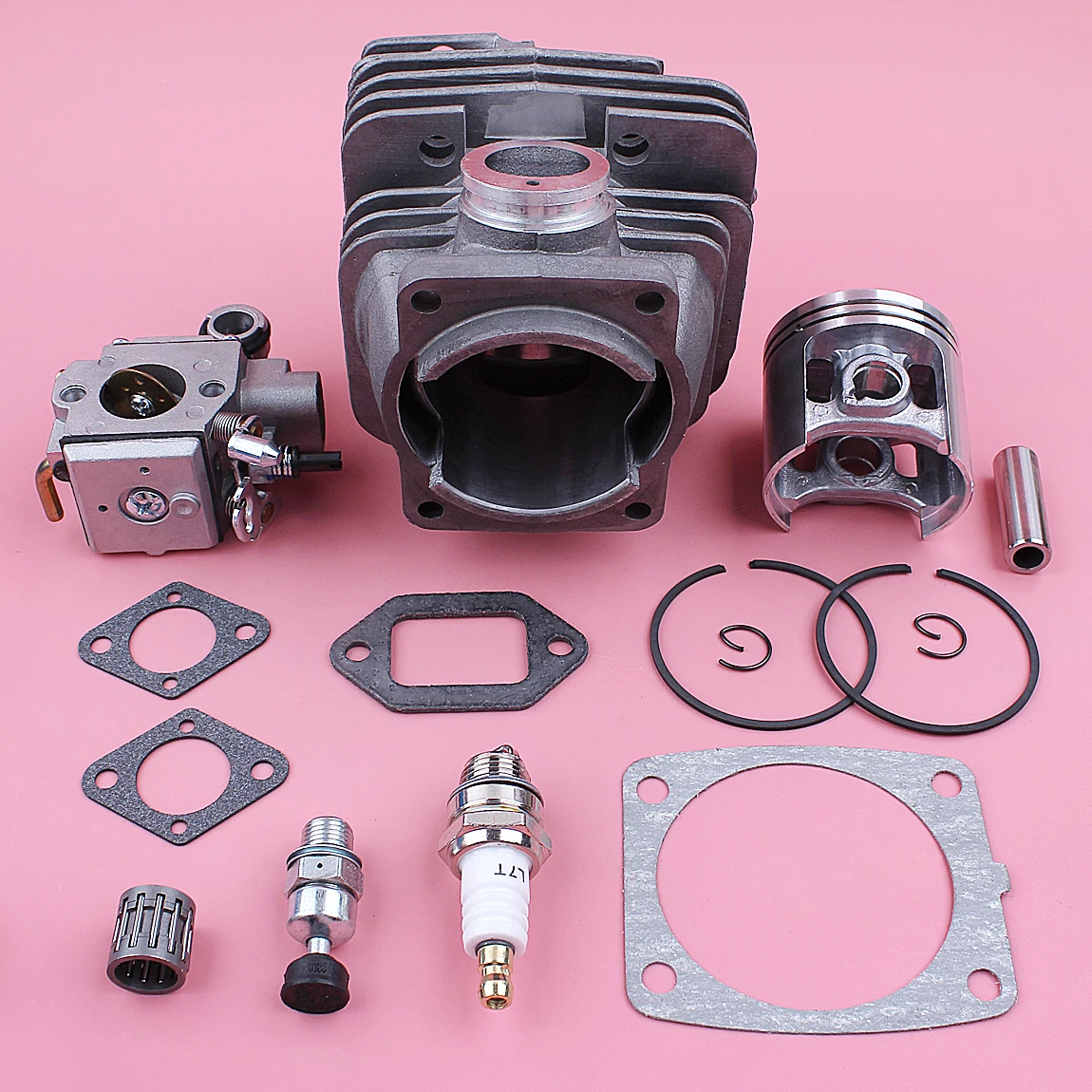 

47mm Cylinder Piston Kit For Stihl MS361 MS 361 Carburetor Decompression Valve Bearing Gasket Chainsaw Replace Spare Tool Part