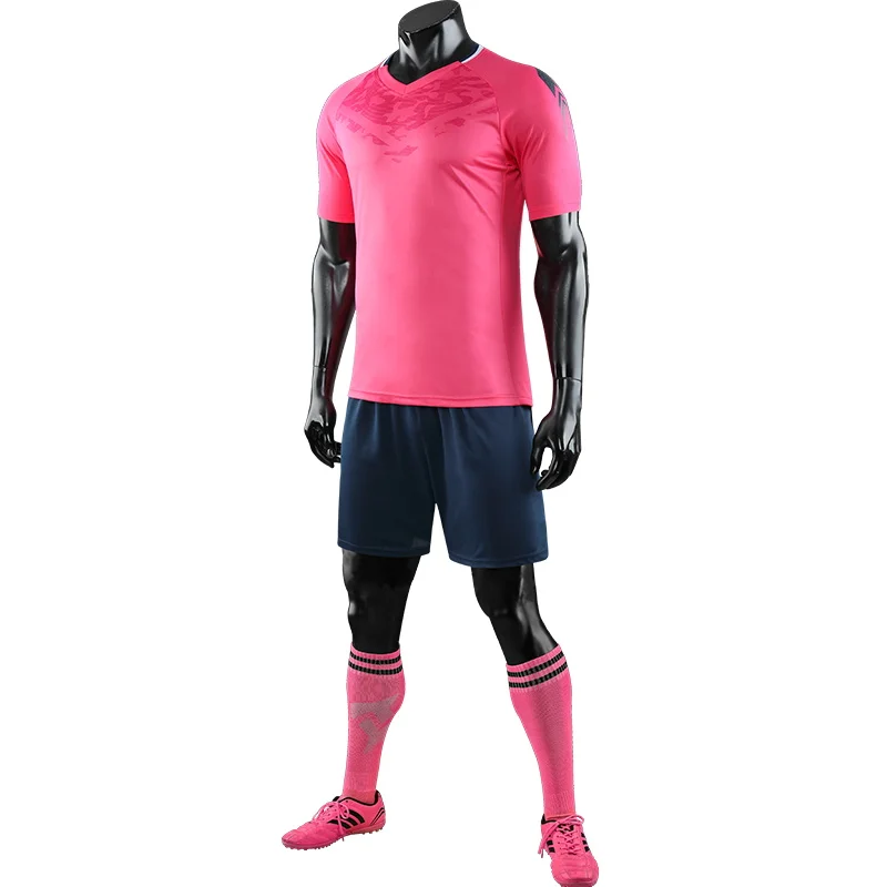 JB1901 pink Survete мужские футболки для футбола детский футбольный комплект спортивная одежда пустые мужские футбольные майки Костюмы с принтом спортивный комплект спортивный костюм униформа - Цвет: JB1901 pink