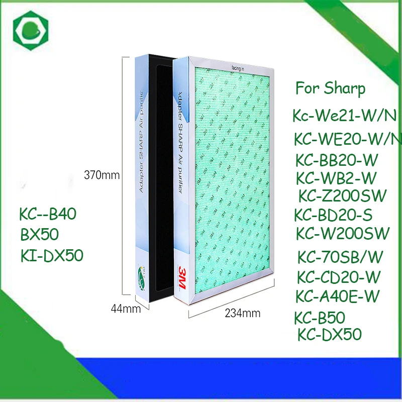 37*23 4*4 4 см части воздухоочистителя 5 в 1 воздушный фильтр для Sharp KC WE21 W/N WE20 BB20 W WB2 BD20 S