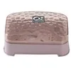 brown Transparent Cover With Hollow Drain Soap Box Household Bathroom Waterproof Soap Box Storage Box Soap Dish Holder - Color: brown