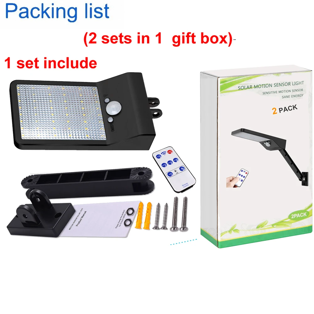 Пульт дистанционного управления поворотный кронштейн солнечный уличный свет 48