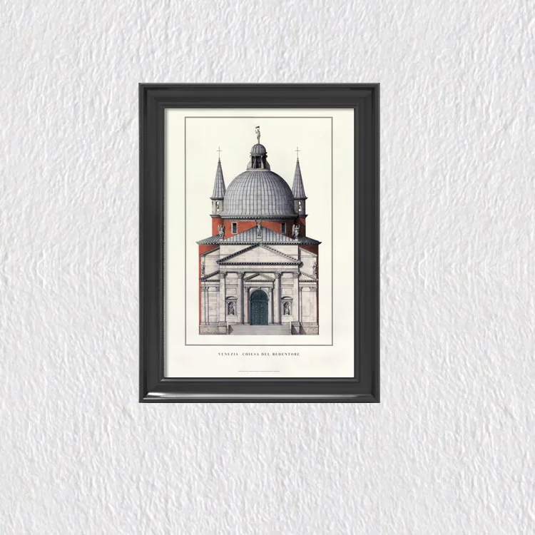 Безрамная картина с изображением замка зданий гигантские картины на холсте