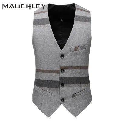 Mens Designer Suits 3 Pieces ( Jacket + Vest + Pants ) Party Suits Slim Fit 5XL Plus Size Navy Blue Plaid Men Stage Suits 2018