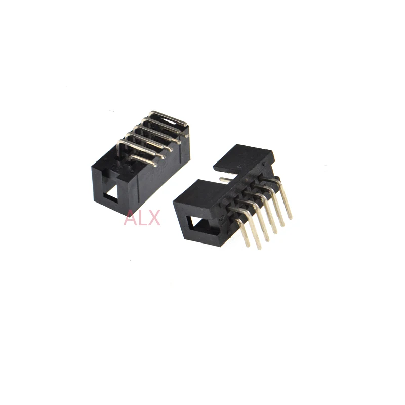 Разъем JTAG ISP 10 шт. 2 54 мм прямоугольный разъем idc двухрядный PCB 2x5PIN DC3 контактный