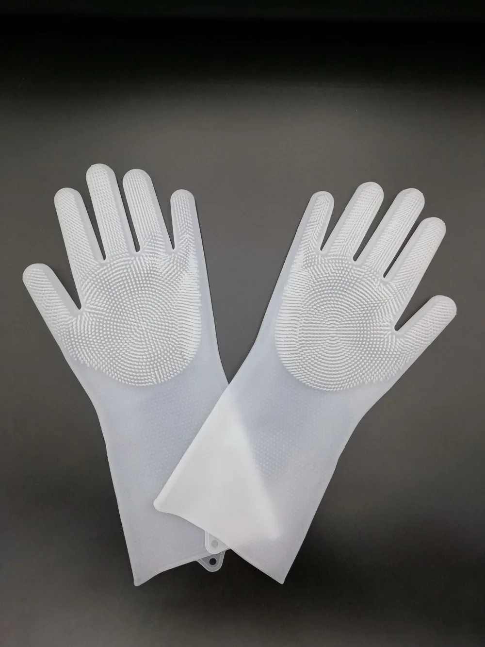 1 пара волшебных силиконовых перчаток для мытья посуды кухонные аксессуары