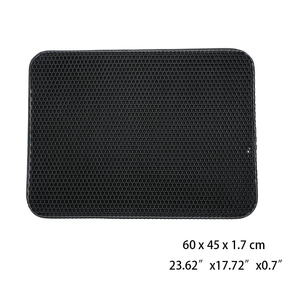 Black M Pet подстилка для кошки водостойкий унитаз тренировочный комплект для кошек котенок нескользящий кошачий помет Trapper Mats Pad поставки продуктов AM004 - Цвет: Black M