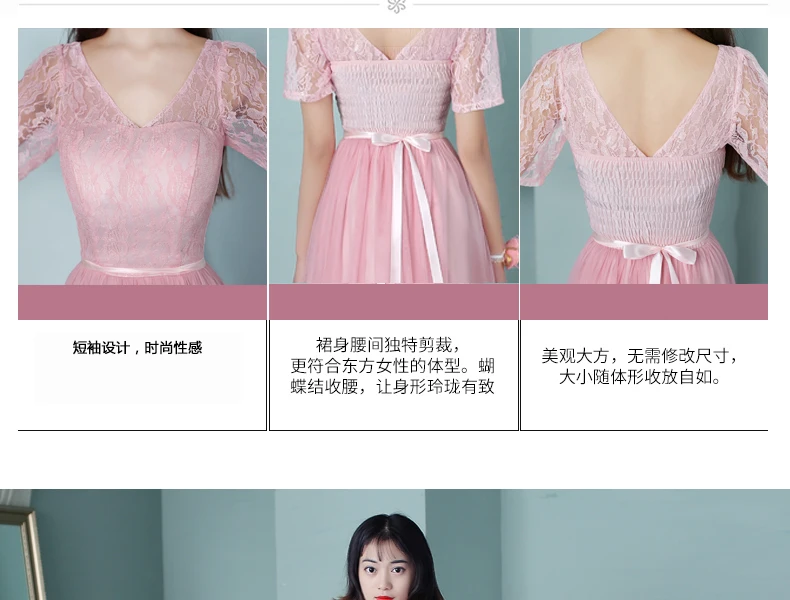 Vestido Longo розовое платье подружки невесты Новое Элегантное платье трапециевидной формы с v-образным вырезом серое длинное платье для свадебной вечеринки