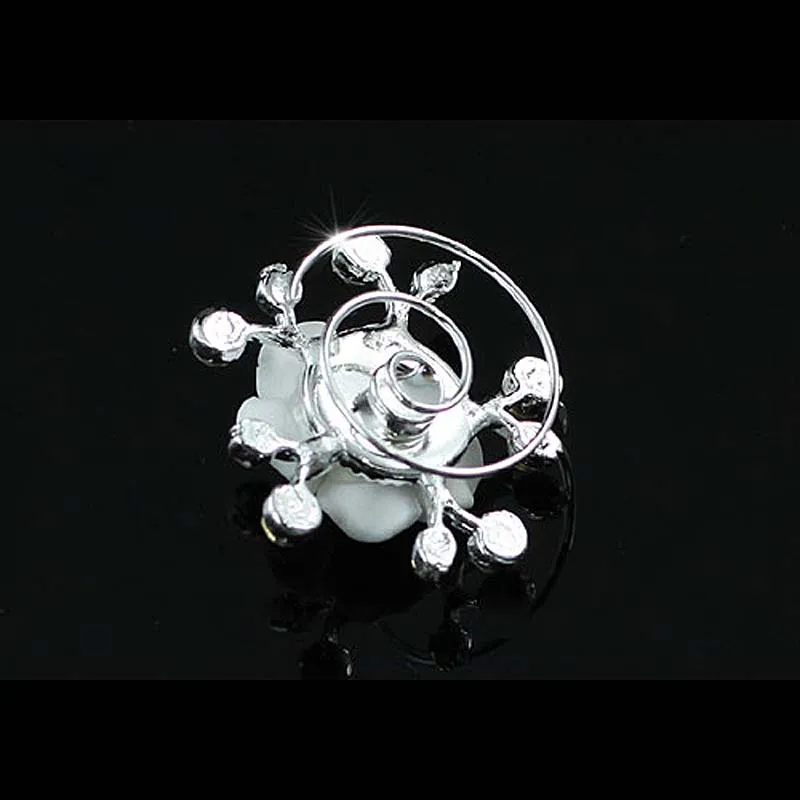 4 шт. X Свадебные белые керамические цветы волосы скручивается CP1151|flowers unique|flower cut
