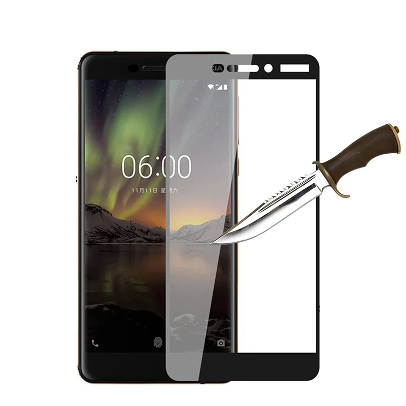 3D полное покрытие для nokia 6,1 защита экрана из закаленного стекла для nokia 2,1 3,1 5,1 7,1 8,1 стеклянная защитная пленка