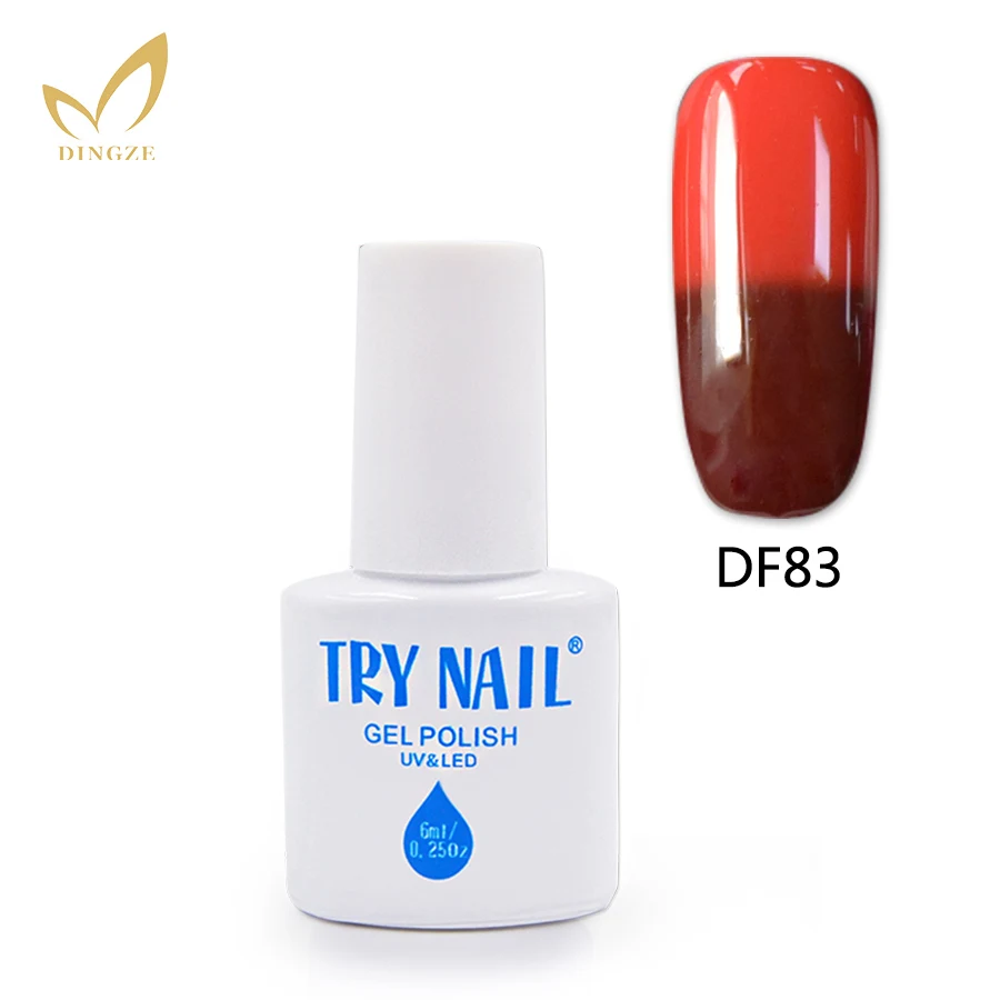 

Temperature Change Color Gel Nail Polish For Nail Art UV LED Cured Thermal Chameleon Nail Gel Red Colors