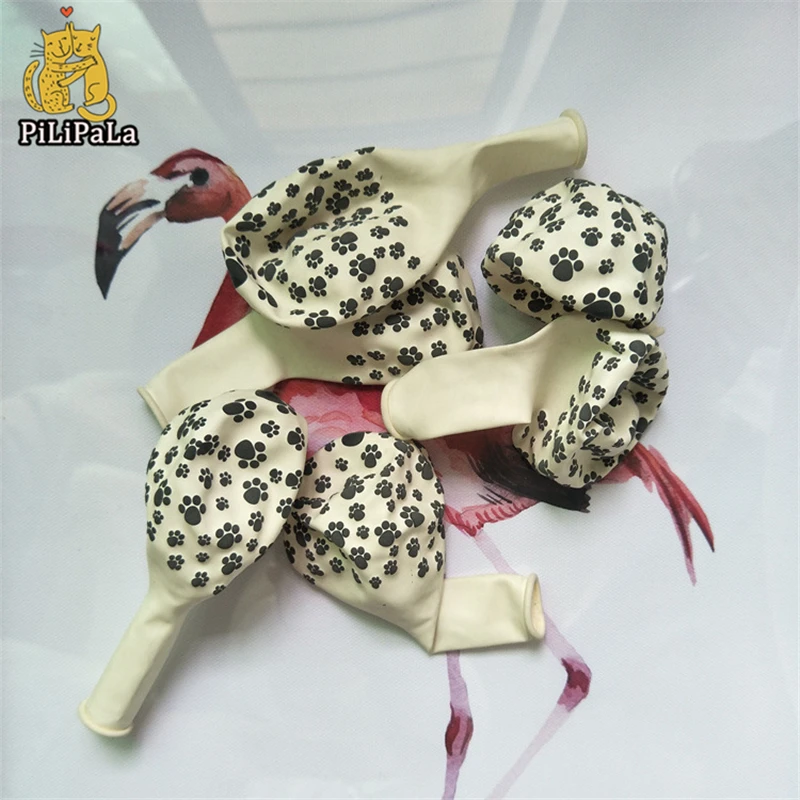 Латексные воздушные шары Qualatex 100 шт. с принтом в виде ног милой собаки 3 2 г