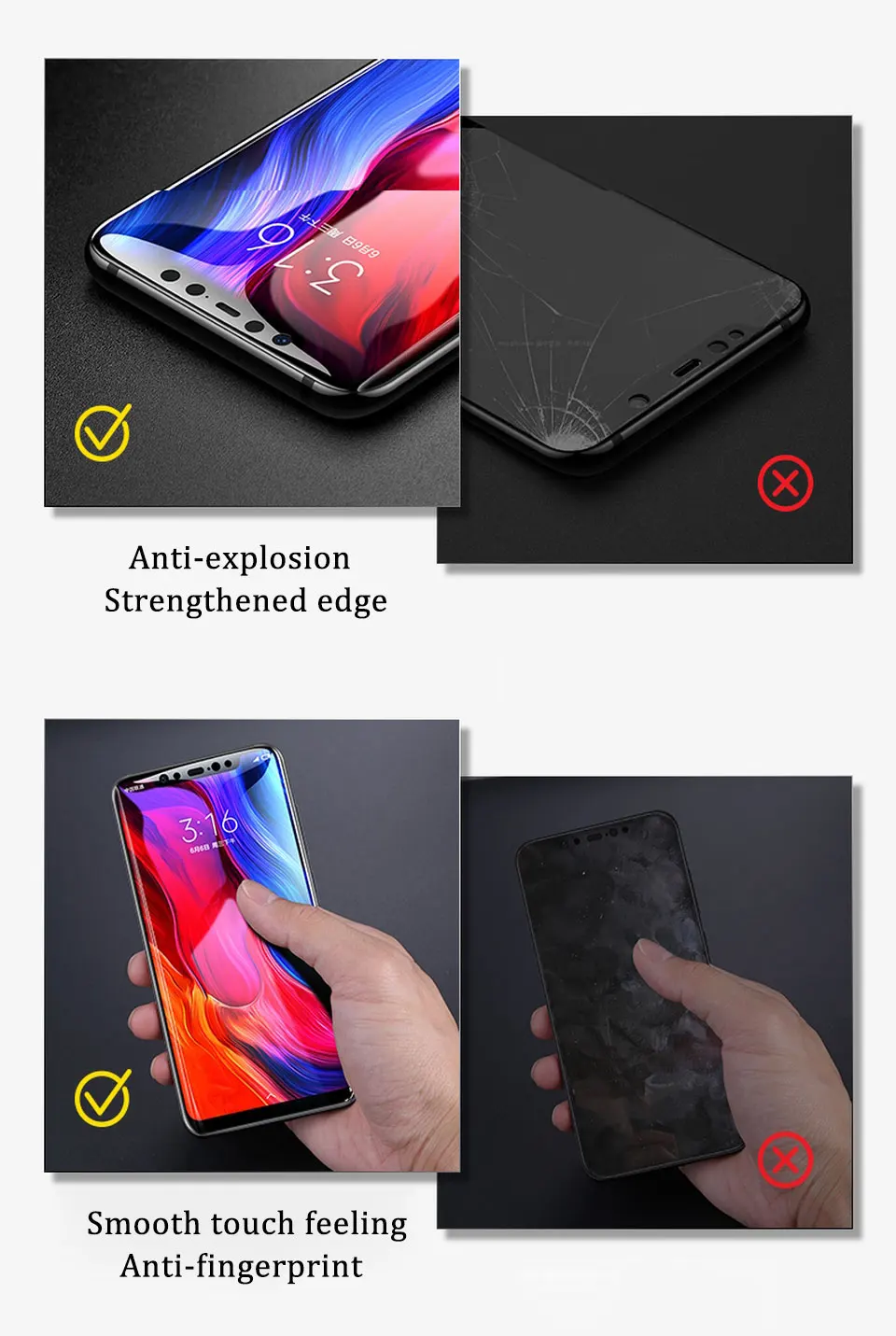 Защитное стекло TeoYall 5D Edge для Xiaomi mi 8 Lite стекло Xiaomi mi 8 Explorer Edition Защитная пленка для экрана mi 8 Pro SE 9H