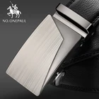 NO. ONEPAUL, регулируемая длина, автоматическая пряжка, Мужская кожаный дизайн, высокое качество, модный бренд, мужские деловые ремни