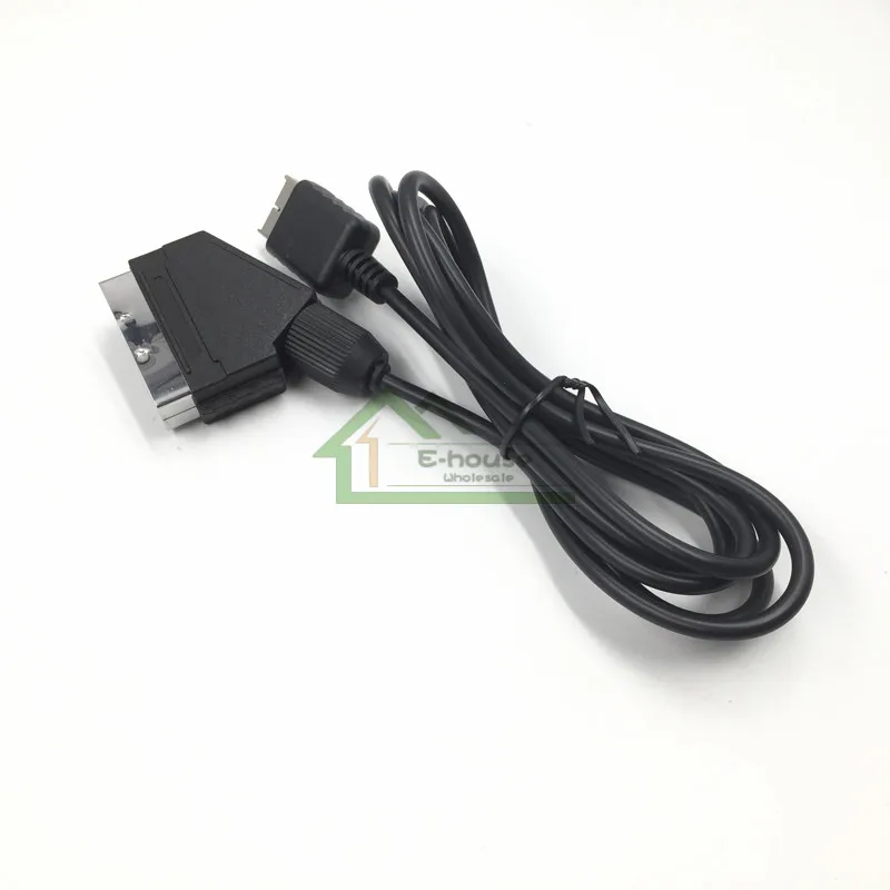 30 шт. E house RGB SCART кабель для Playstation PS2 TV AV свинцовый PS3 игровой консоли оптовая