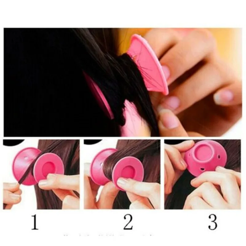 10pcs Rubber Curlers Magic Hair Roller Silicone Hairstyle Curler Makeup Styling DIY Tool Rollers | Красота и здоровье