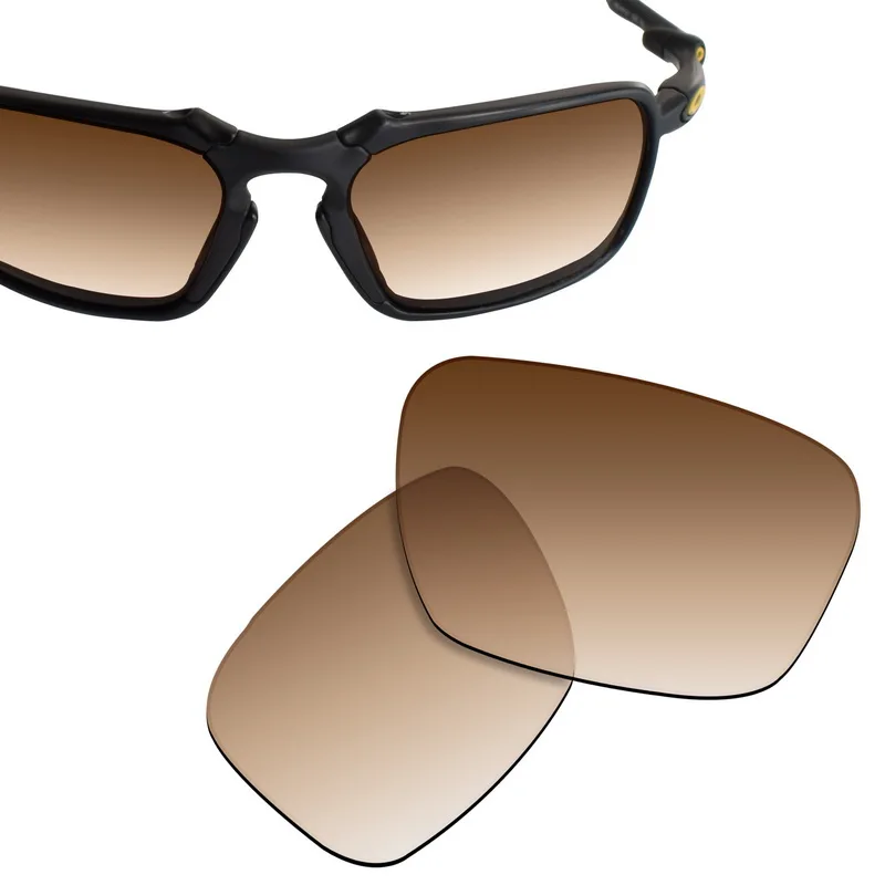 SmartVLT Replacement Lenses Polarized for Oakley Badman Sunglasses - Brown Gradient