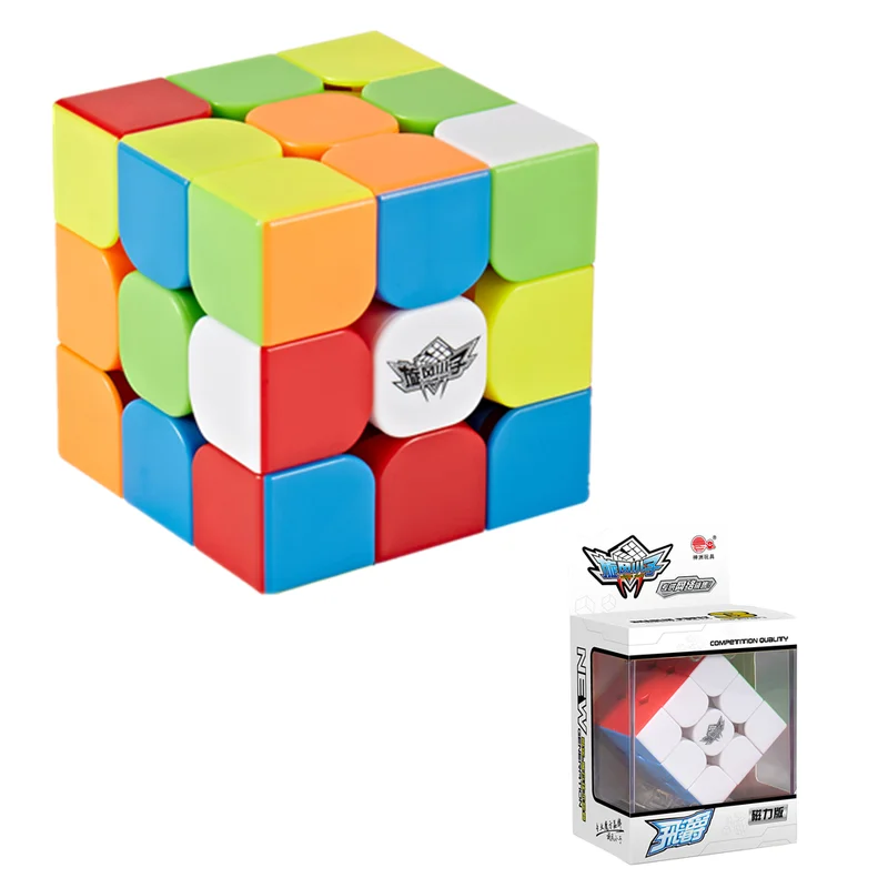 Волшебный куб для мальчиков Cyclone Feijue, 3x3x3, магнитный куб-головоломка, 3x3 скорости, куб-коробка без наклеек, игрушки для детей, куб Magico от AliExpress WW