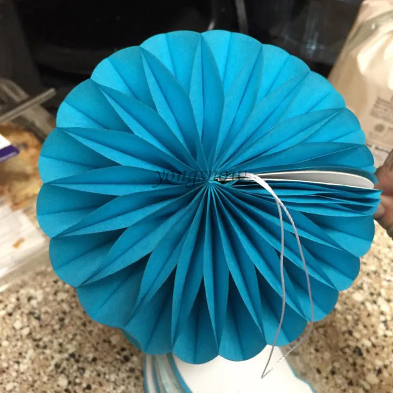 5 шт./лот см тканевая бумага сотовые шарики цветы помпоны пастельные день