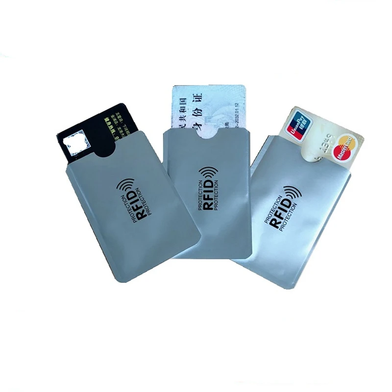 Антиrfid кошелек блокирующий считыватель Блокировка банк держатель карты Id Чехол