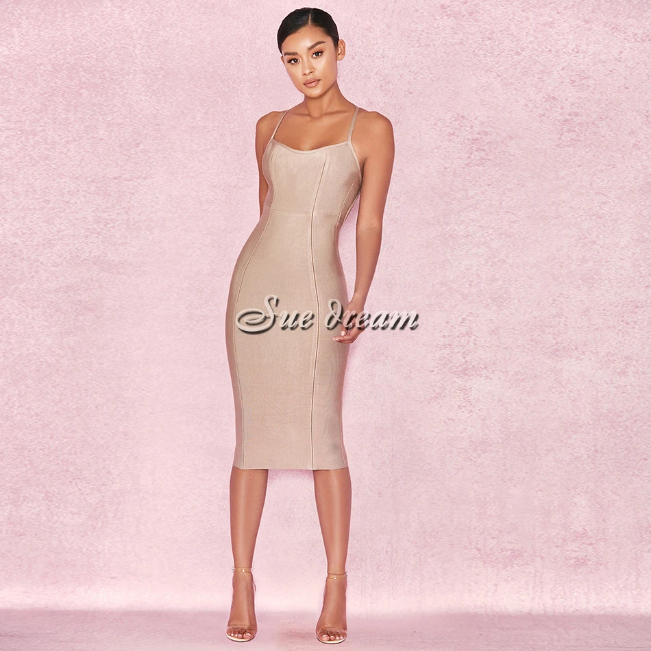 2018 летние новые женские без рукавов с квадратным вырезом Бандажное платье