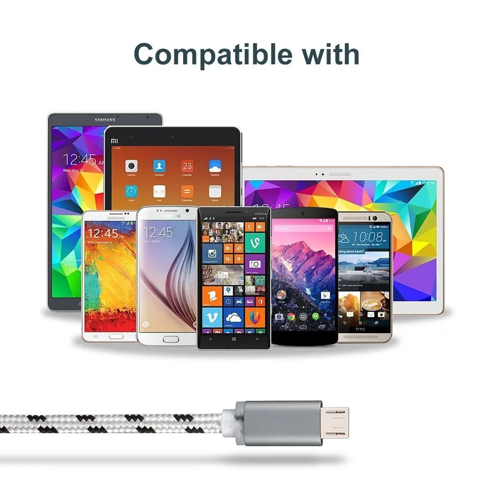 Кабель Micro USB 1/2 /3 метра провод для быстрой зарядки зарядное устройство Android кабель