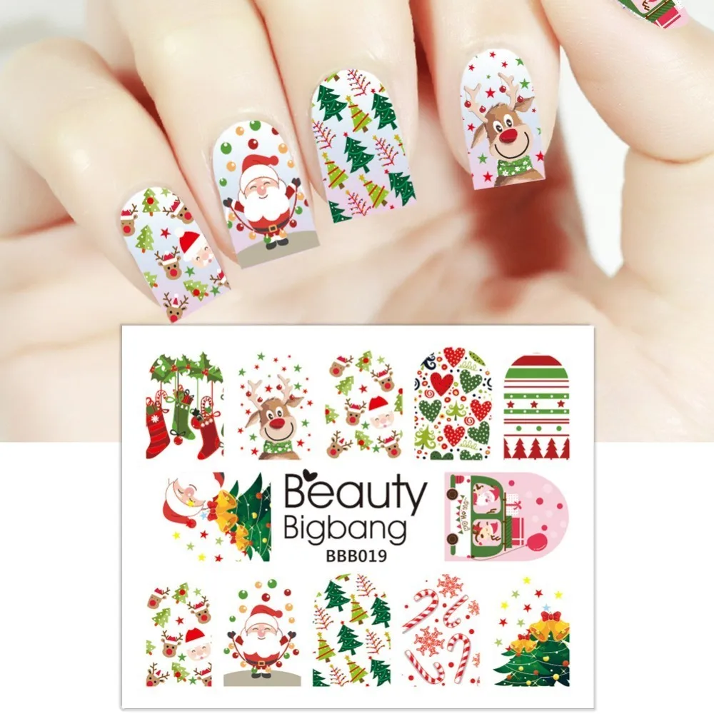 BBB019 BeautyBigBang, 2 шт, 3D наклейки для ногтей, переводные наклейки с водой, мороженое, торт, дизайн, сделай сам, Переводные картинки, слайдеры, наклейки для ногтей, украшения - Цвет: BBB019