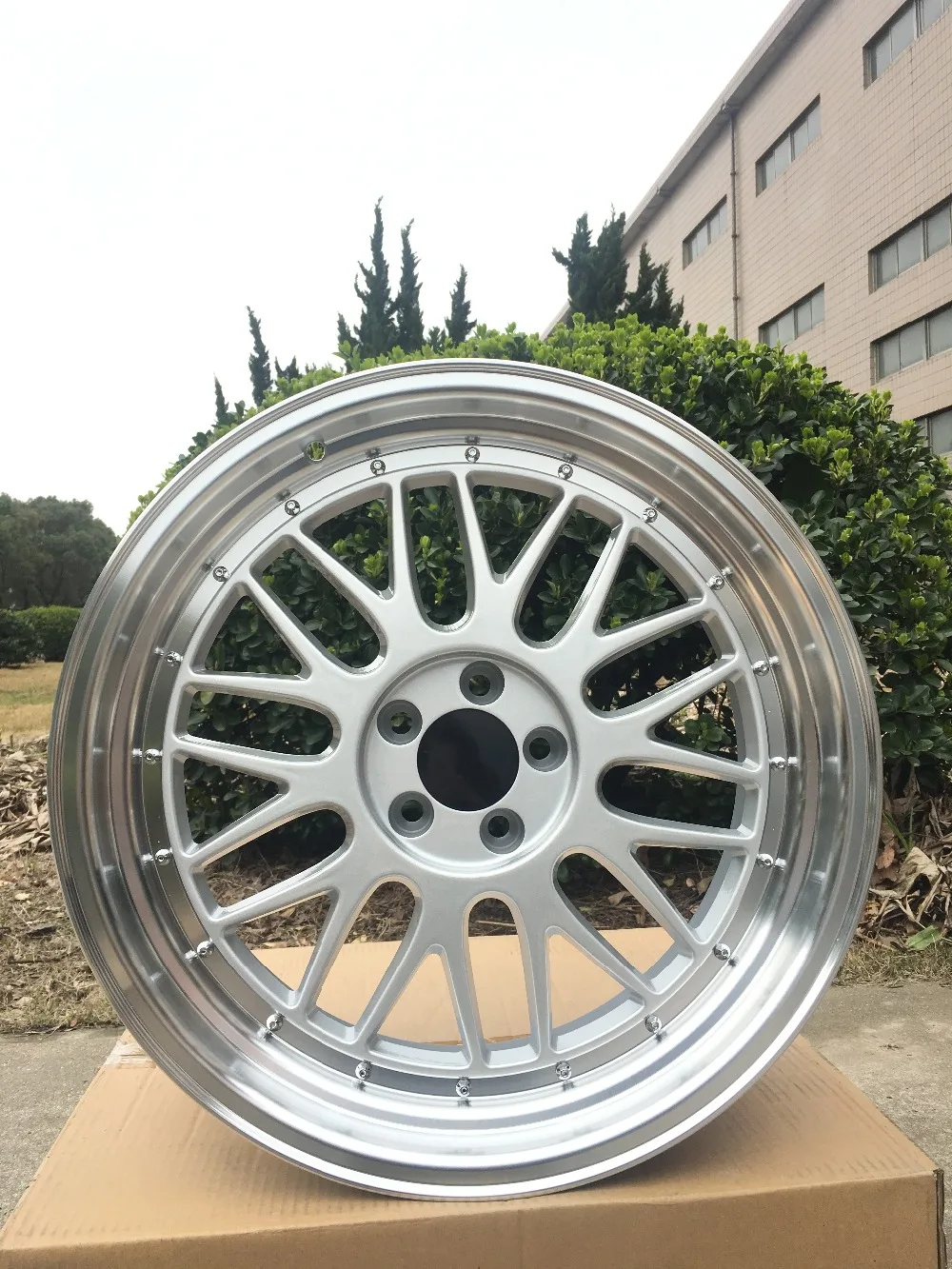 18 &quotСеребристые ошеломленные LM стильные диски колеса Подходит BENZ VW Volkswagen Audi