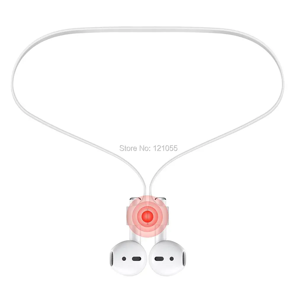 

AirPods Magnetic Strap for Apple wireless earphone string magnet Sport Silicone airpod Adsorption headphone Neck Cord 100pcs/lot