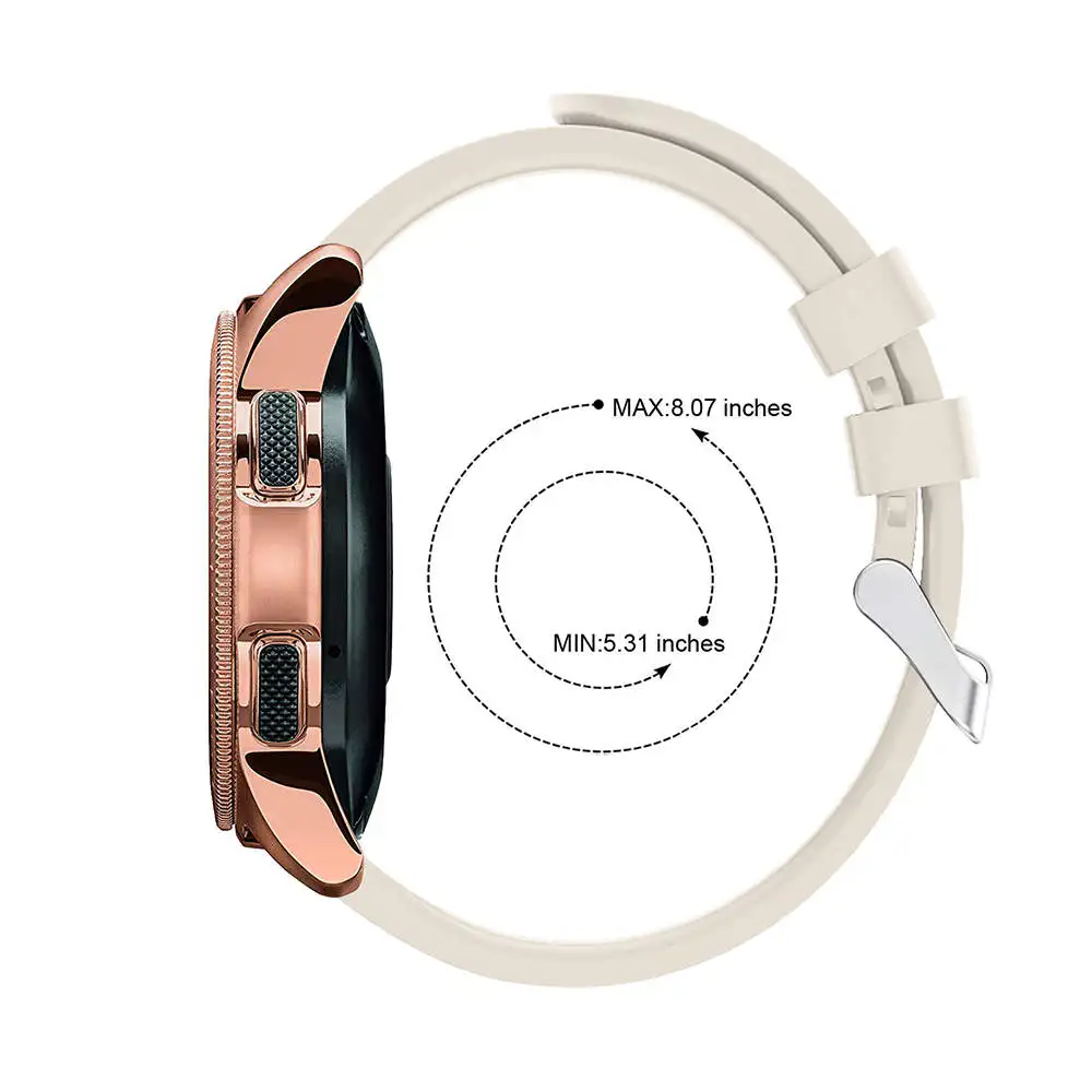 Ремешок силиконовый для смарт-часов Samsung Galaxy watch 42 мм цветной сменный Браслет