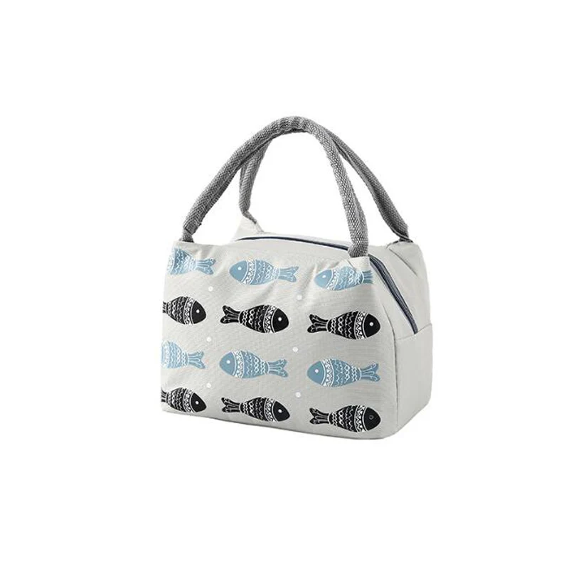 Light Grey 02 Простая Сумка для обеда, водонепроницаемая Мужская Женская Студенческая коробка для завтрака, Термосумка для офиса, школы, пикника, сумка-холодильник, Детская сумка Lancheira Bolsa Termica - Цвет: Light Grey 02