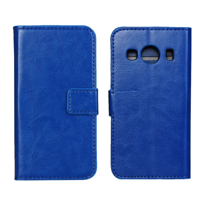 Для samsung Galaxy Ace style LTE G357 Ace 4 G357FZ чехол s кожаный бумажник флип-чехол Coque Etui Аксессуары для мобильных телефонов - Цвет: Синий