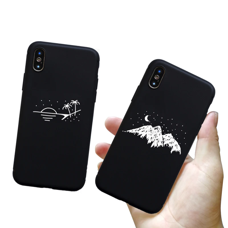 Модный силиконовый чехол с узором для iPhone 11 pro 7 6 6S 8 Plus X 5 S 5S SE XS Max XR матовый