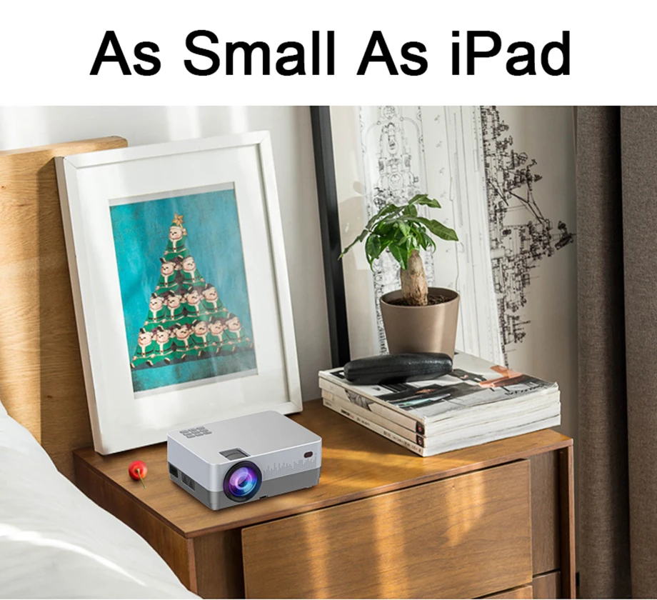 Smartldea Real 720P светодиодный HD проектор Android 6,0 WiFi опция, портативный lcd Proyector Bluetooth цифровой 3D домашний мультимедийный проектор