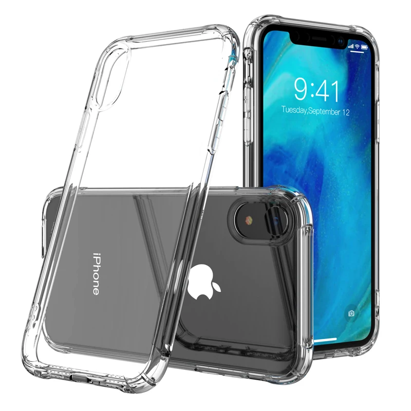 IUVS Clear силиконовый мягкий ТПУ чехол для Iphone XS MAX 7 8 6 Plus подушка безопасности