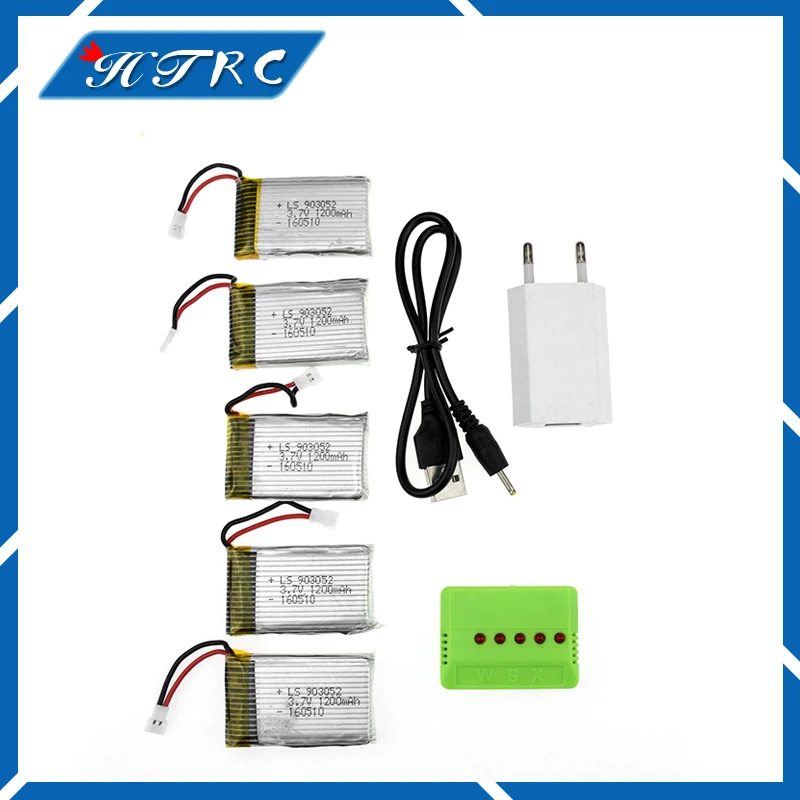 5 шт. Топ батареи 3 7 В 1200 мАч Xpower Lipo Батарея с 5in1 USB Зарядное устройство Разъем для