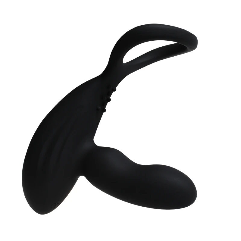 USB Перезаряжаемый массаж простаты с кольцом на член Анальная пробка