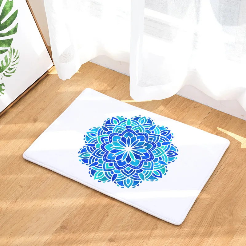 Цветочный растительный ковер богемные ковры и для гостиной красочный фланелевый