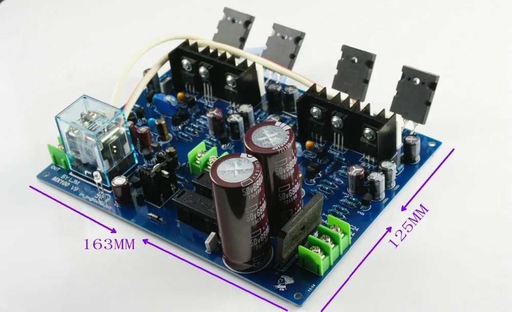 Двухканальная Плата усилителя мощности MX100 ttaeas TTC5200 с защитой динамика мощностью