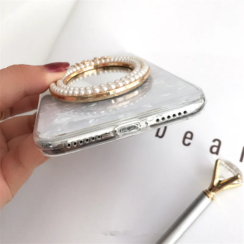For iPhone 11 Pro MAX 6 6s 7 8 plus X XS XR Fresh Cute diamond Pearl mirror shell phone case cover |